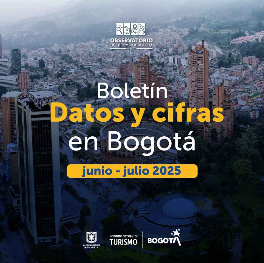 Boletín cifras de turismo en Bogotá - junio - julio 2025