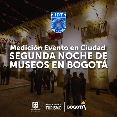Medición Evento en Ciudad Segunda noche de museos en Bogotá
