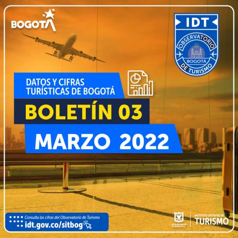 Boletín de Estadísticas de Turismo de Bogotá N° 03 Marzo de 2022