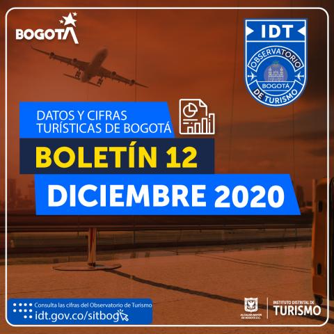 Boletín de Estadísticas de Turismo de Bogotá N° 12 Diciembre de 2020
