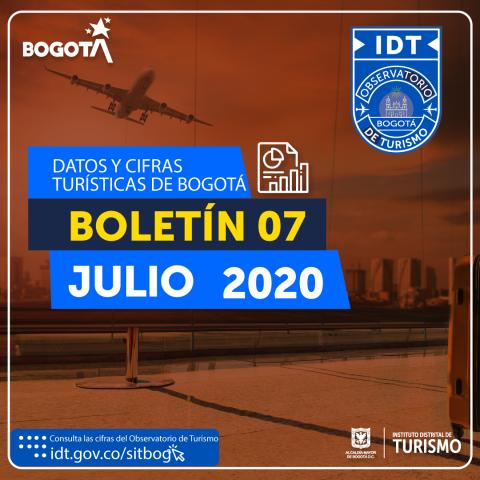 Boletín de Estadísticas de Turismo de Bogotá N° 07 Julio de 2020