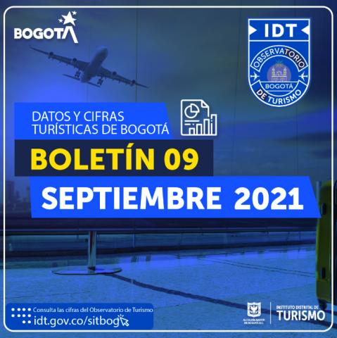 Boletín de Estadísticas de Turismo de Bogotá N° 09 Septiembre de 2021