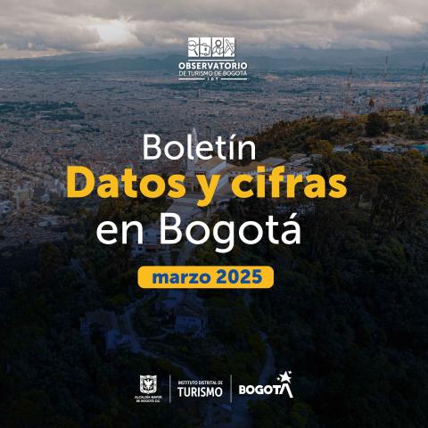 Boletín cifras de turismo en Bogotá - febrero - marzo 2025