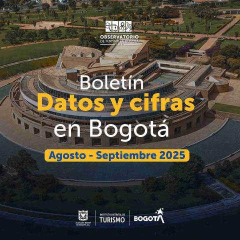 Boletín cifras de turismo en Bogotá - Agosto - Septiembre 2025